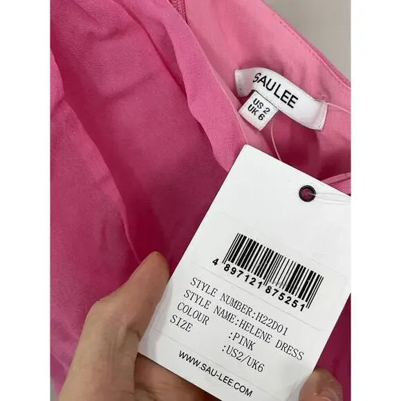 strapless open back dress Sau Lee Jodie Mini in Dynasty Pink – TrenLend